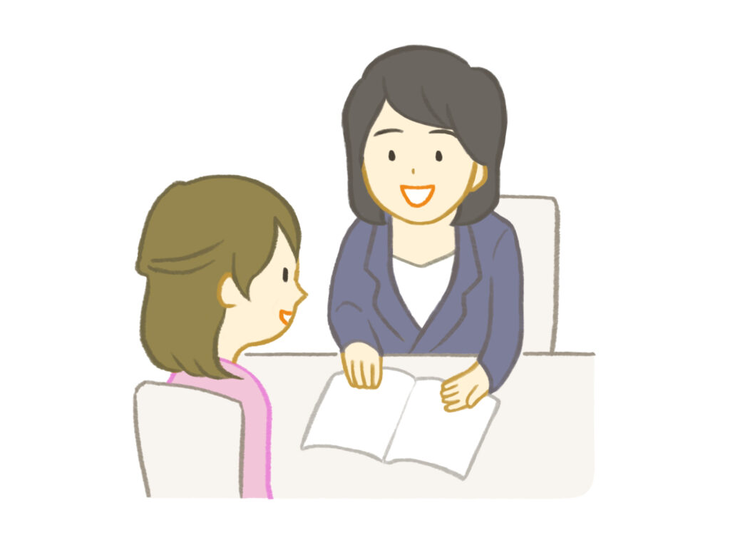 法律相談を受ける元奥様