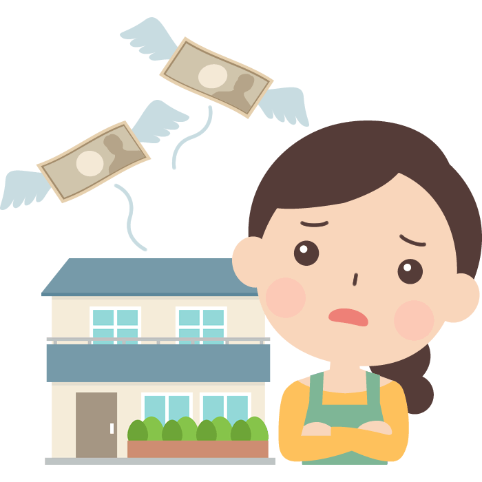 住宅ローン返済に悩む